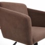 Кресло для персонала TetChair Milan коричневый флок - 5