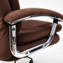 Кресло для руководителя TetChair Softy Lux коричневый флок - 5