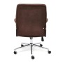 Кресло для персонала TetChair YORK коричневый флок - 4
