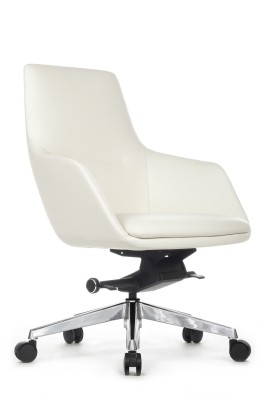Кресло для персонала Riva Design Soul M B1908 белая кожа