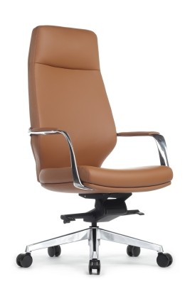 Кресло для руководителя Riva Design Alonzo А1711 светло-коричневая кожа